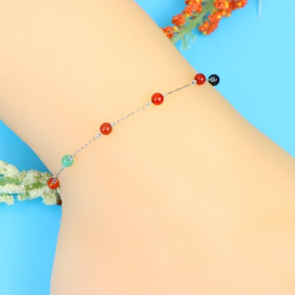 Elegant Handmade Anklet – Perfect for Women & Girls | Ideal Gift Option, DYC1640 - Picture 3 of 7